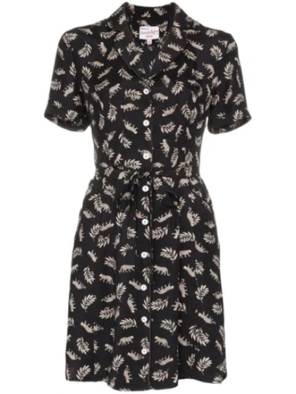 HVN Maria Belted Mini Dress